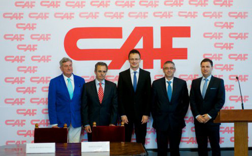 A Nemzeti Külgazdasági Hivatal (HITA) együttműködést írt alá a spanyol CAF céggel